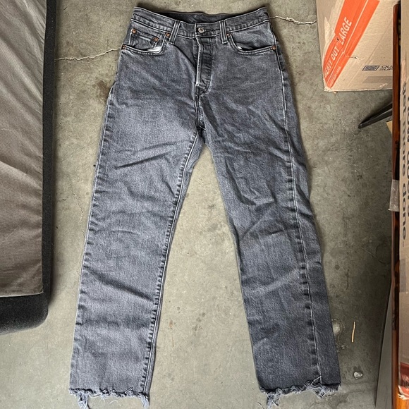 Levi's Denim - Women's 501 Black Levi Jeans
